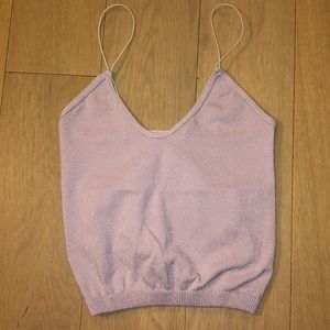 Free people lavender sparkle cami.